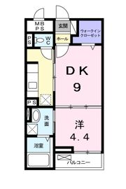 パレス アムールⅡの間取り画像