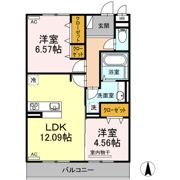 フォルトゥーナ横尾A・B A棟の間取り画像