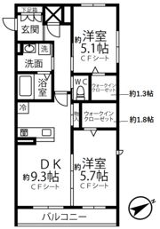 ラディーチェDの間取り画像