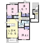 オルテンシアⅠの間取り画像