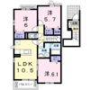 オルテンシアⅠの間取り画像