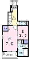 ベルメゾンの間取り画像