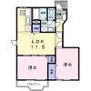 霞台ハイツAの間取り画像