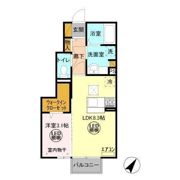 グリーンコートけやきEの間取り画像