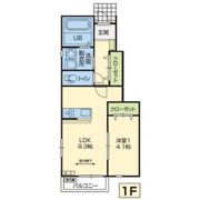 Bel Posto北上 A棟の間取り画像