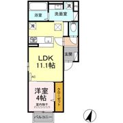 D‐ROOM竹尾Ⅱの間取り画像
