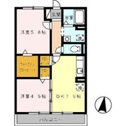 ジュネス北御座の間取り画像