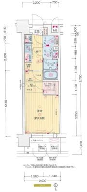 プレサンス横浜大通り公園の間取り画像
