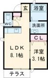 コンフォートテラス感田の間取り画像