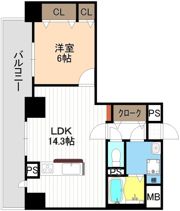 ベルデュールⅢの間取り画像