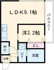プリシェール中小田井の間取り画像