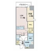 スリーアイランドタワー車道の間取り画像