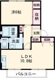 ディアスHONNETE A棟の間取り画像