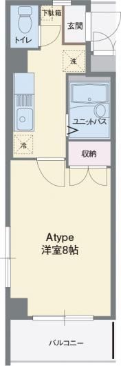 ヴィラ停雲の間取り画像