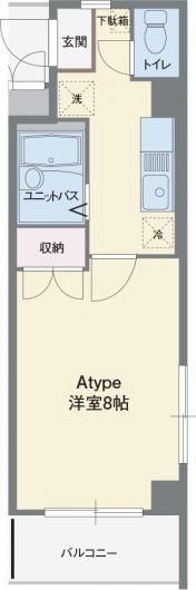 ヴィラ停雲の間取り画像