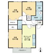 フォブール南屋島Aの間取り画像