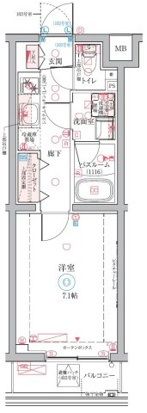 クレヴィスタ氷川台の間取り画像