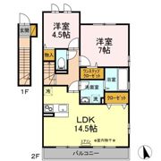 エアリーガーデン Cの間取り画像
