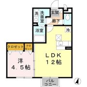 クレセントコート B棟の間取り画像