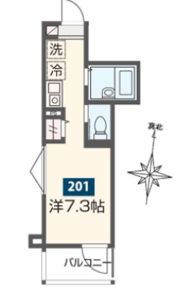 MELDIA大宮北Aの間取り画像