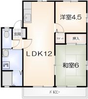 レトア三軒屋の間取り画像
