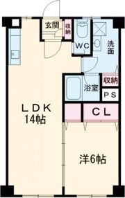 平城駅前三和マンションの間取り画像