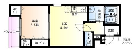 フジパレス泉大津サウスの間取り画像