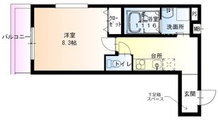 フジパレス泉大津ノースの間取り画像