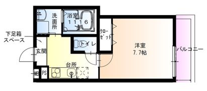 フジパレス泉大津ノースの間取り画像