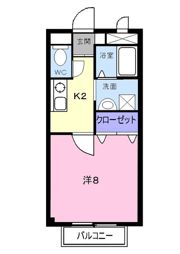 天神ヒルズBの間取り画像