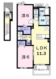 ihana Ⅰの間取り画像