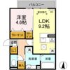 D-ROOM紅雲町Aの間取り画像