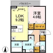 D-ROOM紅雲町Aの間取り画像