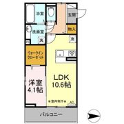 D-ROOM紅雲町Cの間取り画像