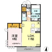 薬円台壱番館 Aの間取り画像