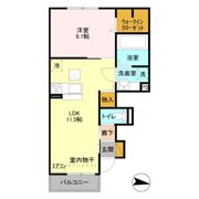 CREAⅠの間取り画像