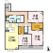 あいグラン・三島駅 B棟の間取り画像