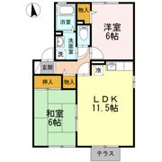 アークフラッツ D棟の間取り画像