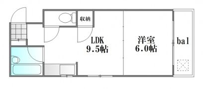 クイーンズ中広の間取り画像