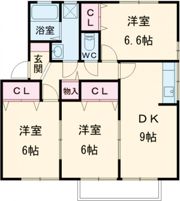 千波Aの間取り画像