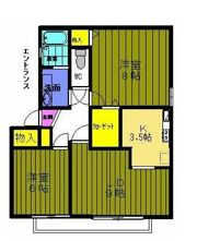 ラフィーネUの間取り画像