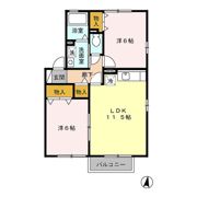 ハピネス A/Bの間取り画像