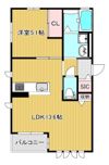 セントラル古江Ⅱの間取り画像