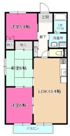 シャトル古城の間取り画像