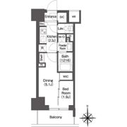 コンフォリア東新宿の間取り画像