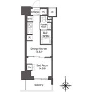 コンフォリア東新宿の間取り画像