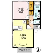 コーポ･アイ Eの間取り画像