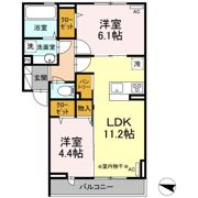 アビタシオン深見西二丁目の間取り画像