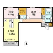 グランディシュロス B棟の間取り画像