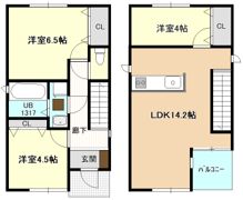川村町350KODATEXⅠB棟の間取り画像